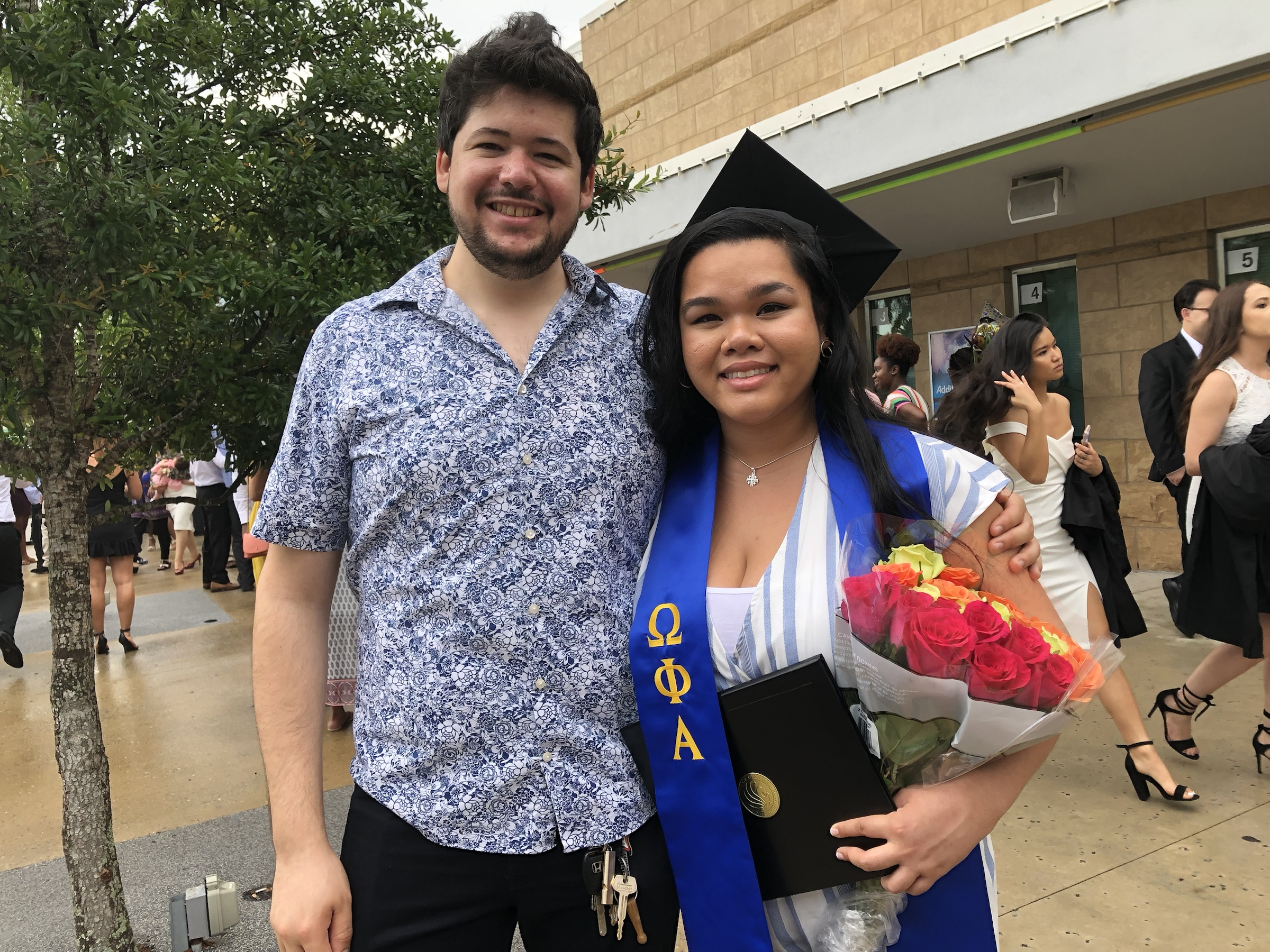 Jack and Jaclyn at Jaclyn's graduation