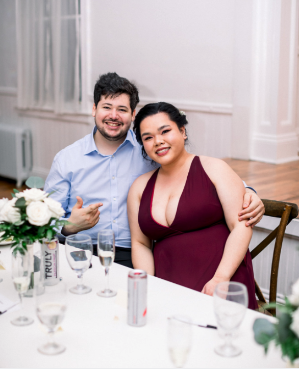 Jack and Jaclyn at a wedding